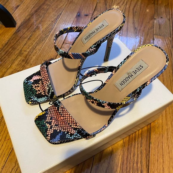 Steve Madden | Shoes | Steve Madden Michele Multi Snake Mule Sandal 75 |  Poshmark